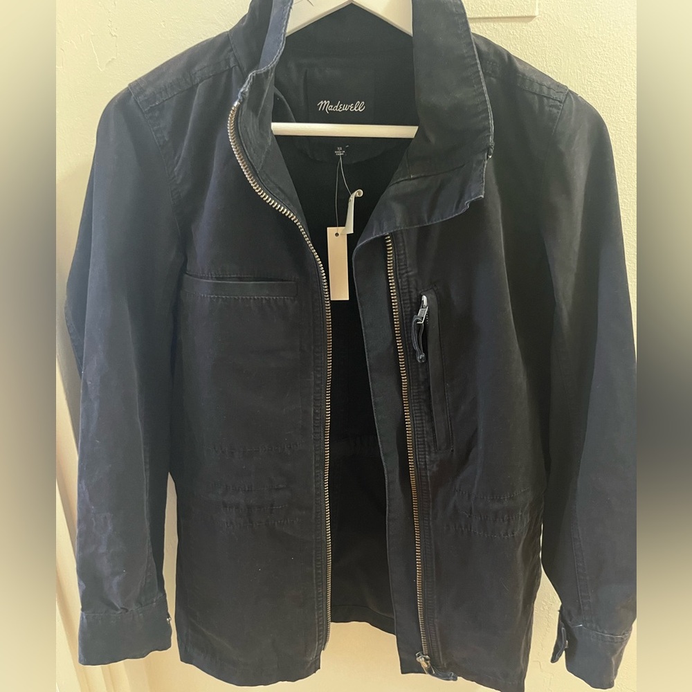 Madewell Utility Jacket New With Tags Size XS Women’s Black - Picture 1 of 9